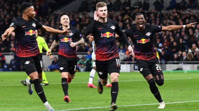 Le RB Leipzig a tiré son épingle du jeu face à Tottenham ©Maxppp