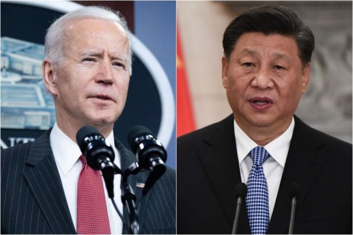 Le président chinois Xi Jinping et son homologue américain Joe Biden