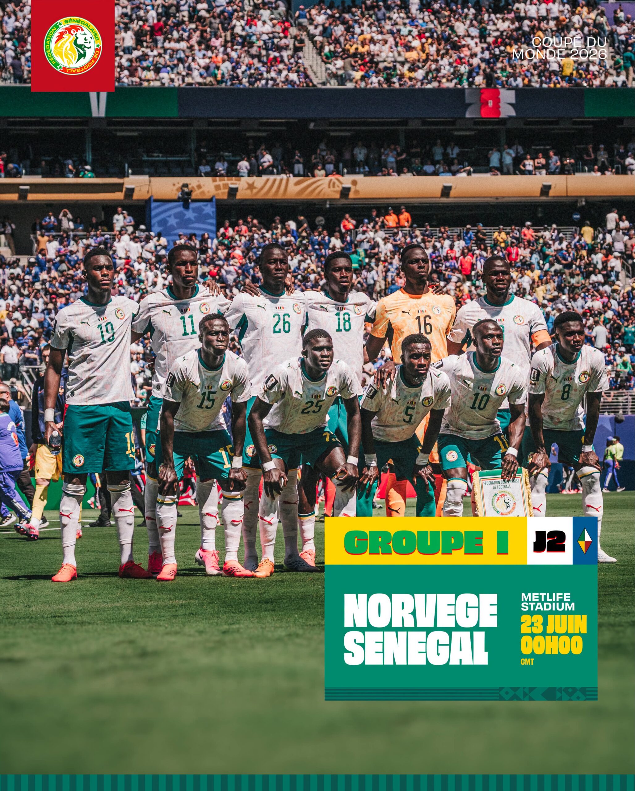 Mondial 2026 : Après sa défaite 2-3, comment le Sénégal peut se qualifier pour les 16es ?